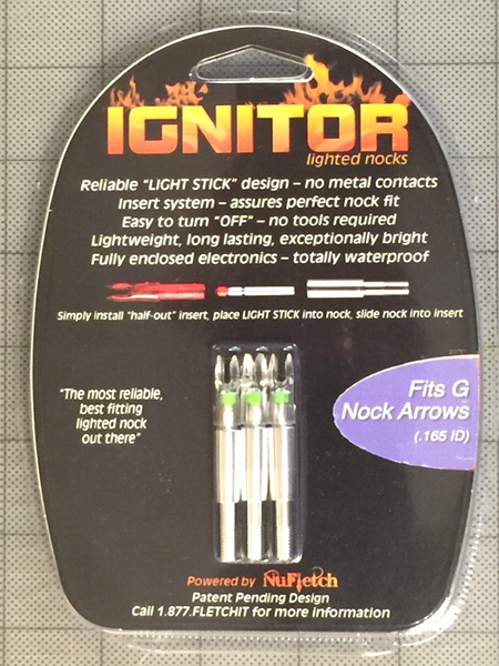 NuFletch Archery 005152 IGNITOR XBolt Lighted Nock Universal Fit Red for sale online 